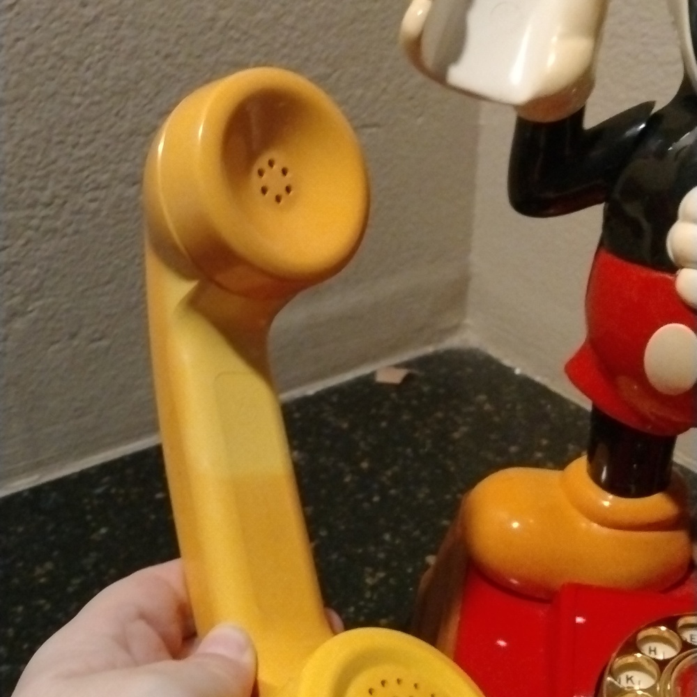 1976 VINTAGE MICKEY MOUSE PHONE IN WORKING AND EXCELLENT CONDITION - Picture 7 of 11